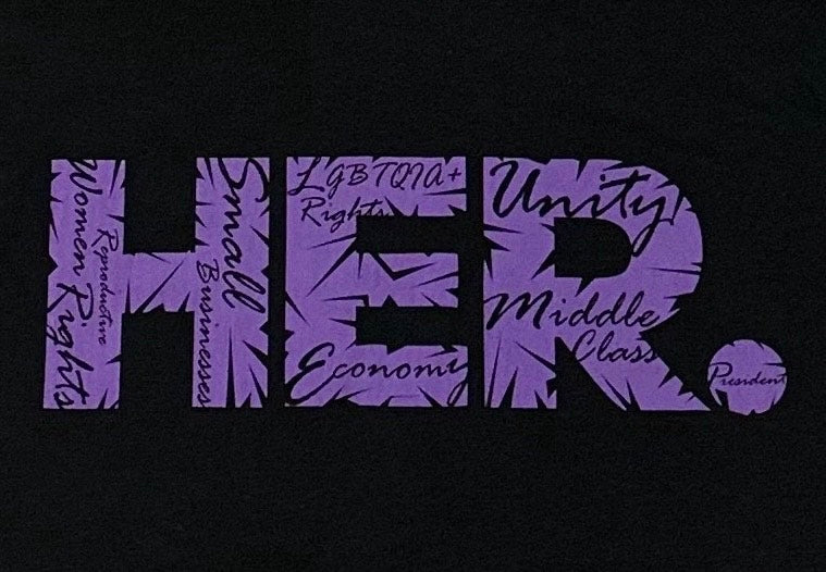 HER. UNISEX T-SHIRT INSPIRED BY KAMALA HARRIS