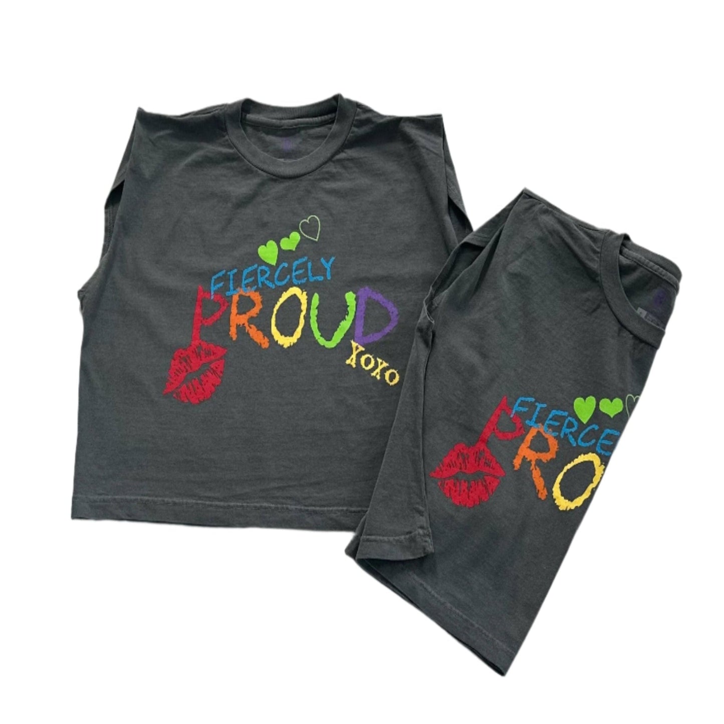 FIERCELY PROUD UNISEX HEAVYWEIGHT GSM 200 SLIGHTLY CROPPED MUSCLE T-SHIRT