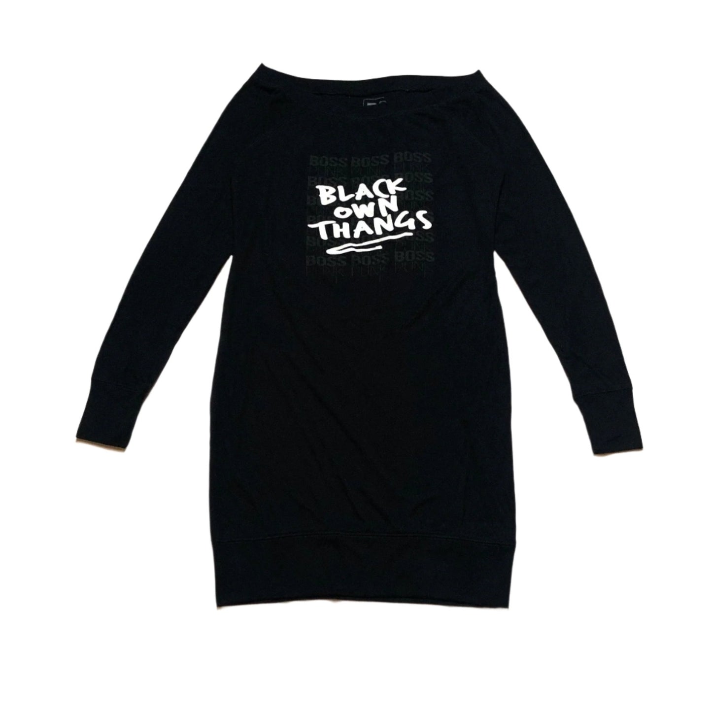 BLACK OWN THANGS HERS SWEATER DRESS