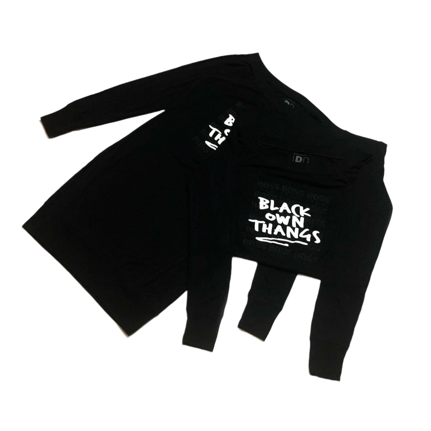 BLACK OWN THANGS HERS SWEATER DRESS