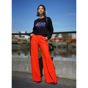 BE A BOSS DISTRESSED CROPPED CREW FLEECE UNISEX SWEATSHIRT