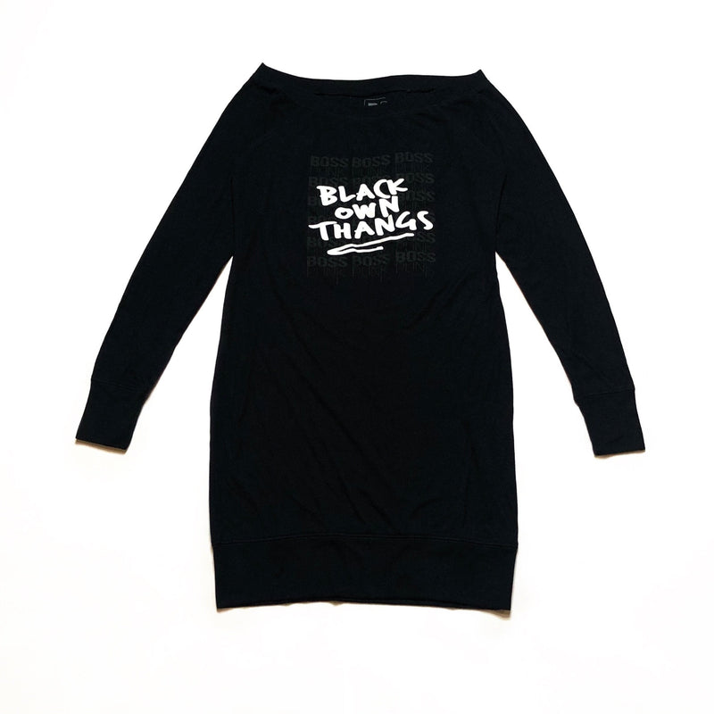 BLACK OWN THANGS HERS SWEATER DRESS